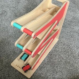 Lovevery wooden car racing game